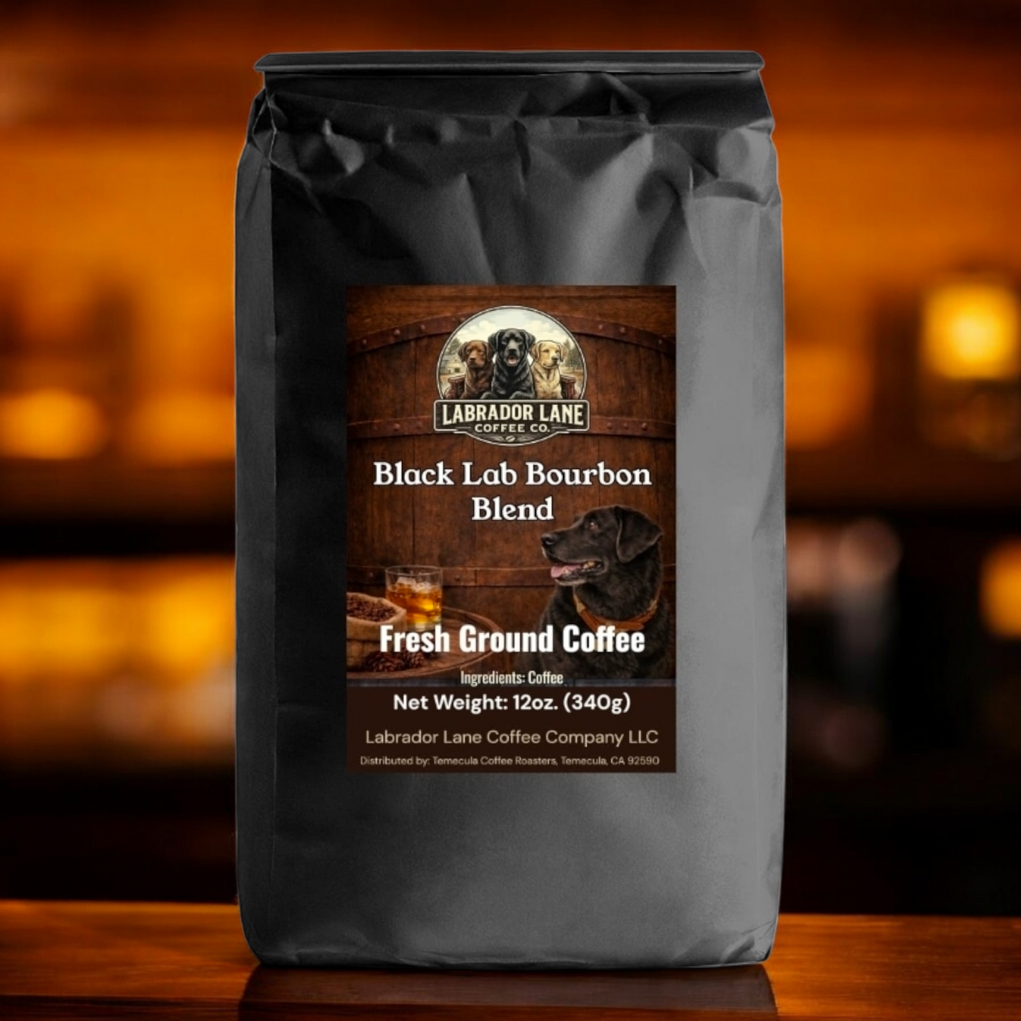 Black Lab Bourbon Blend - Medium Roast Coffee